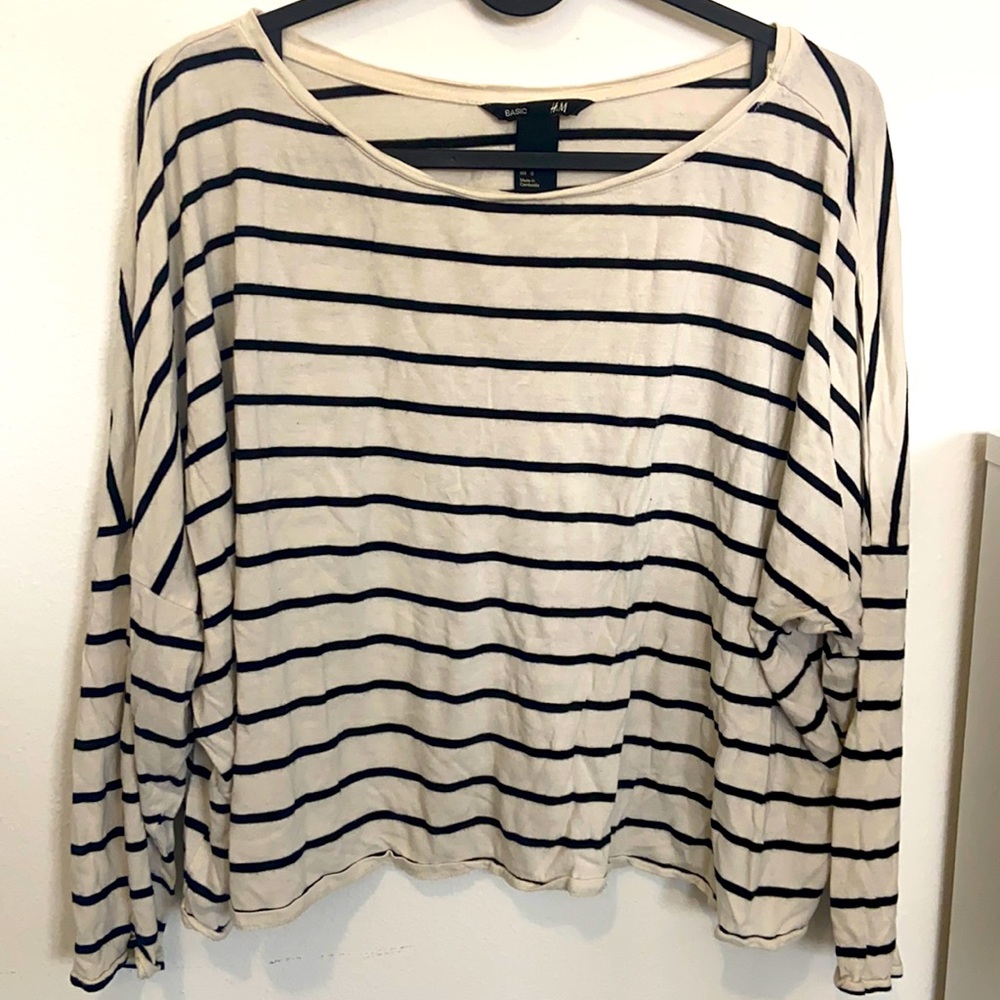 H&M Basic Striped Long Sleeve